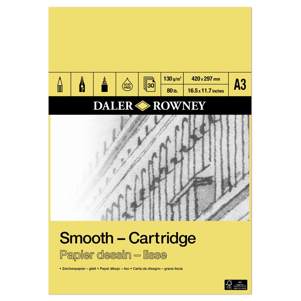 Daler Rowney Smooth Cartridge Pad A3, A4, A5